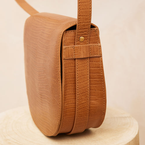 Sac Gaby Lezard Sepia