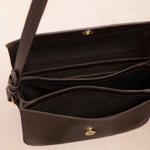 Sac Gabor Lezard Ganache