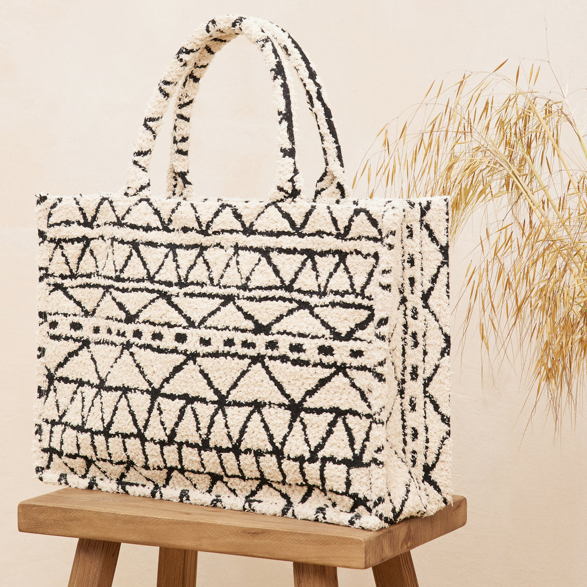Sac Savana Noir/Ecru