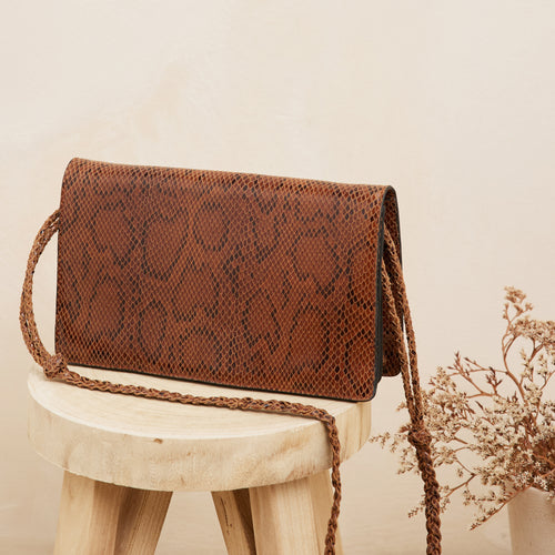 Sac Ivy Serpent Cognac