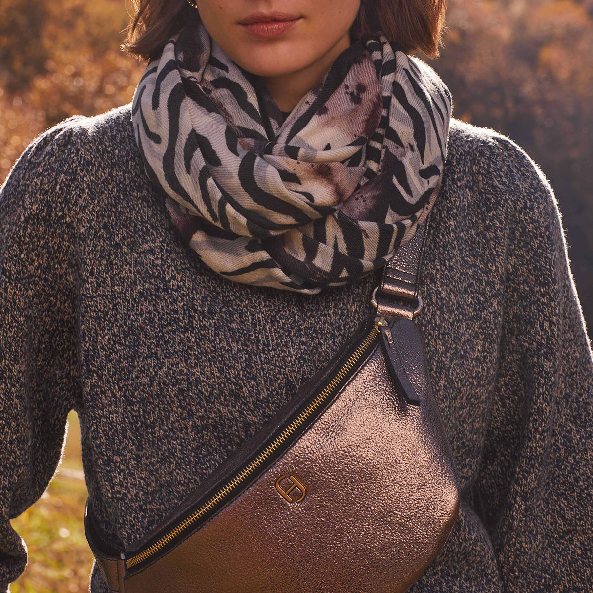 Sac Rosem Gris Metallisé