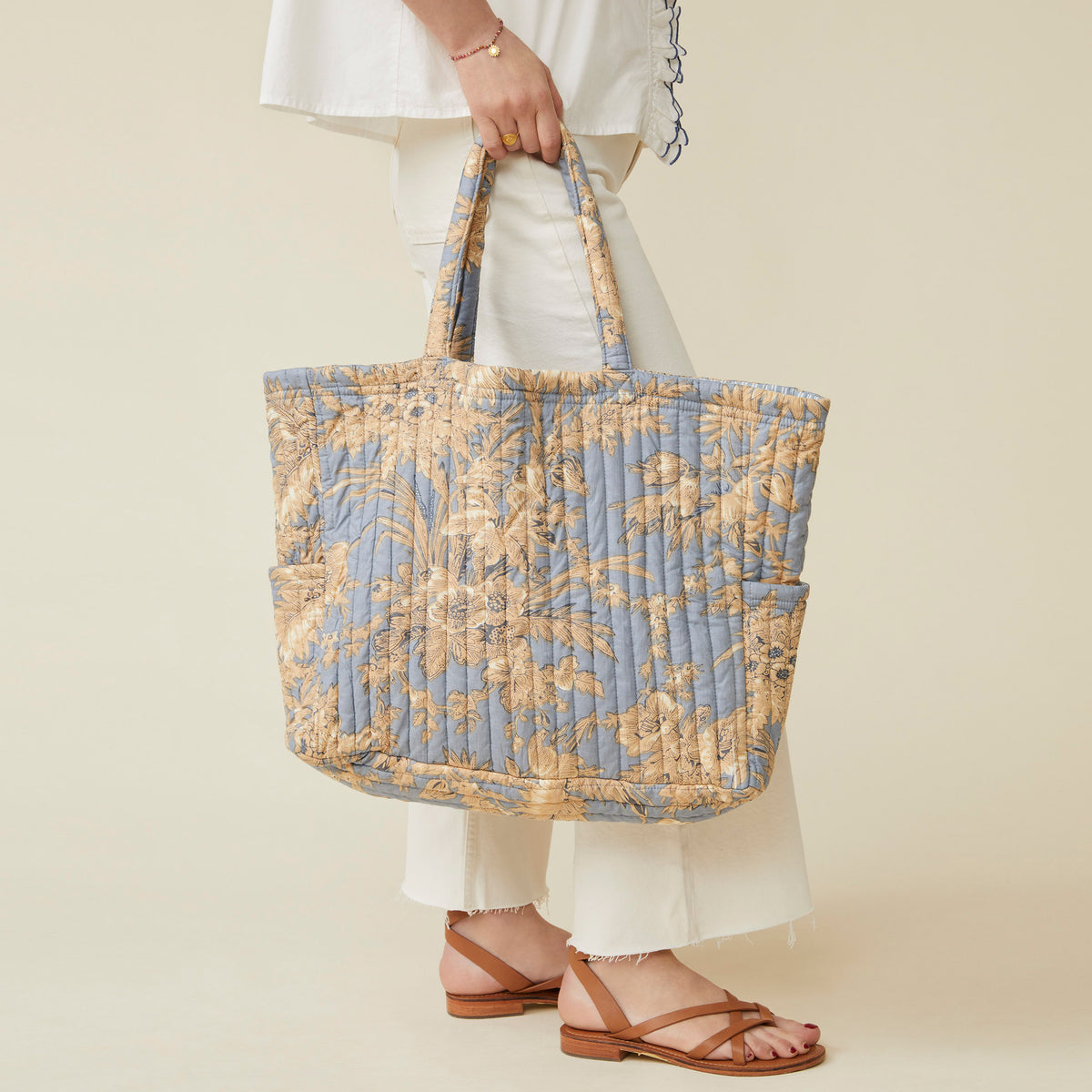 Sac Ishae Blockprint Ciel