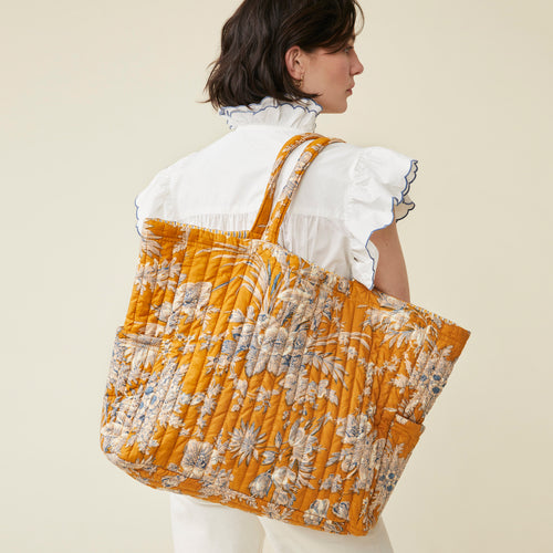 Sac Ishae Blockprint Ocre