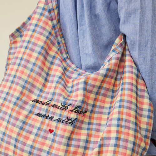 Sac Clemence Vichy Denim/Pop Corn