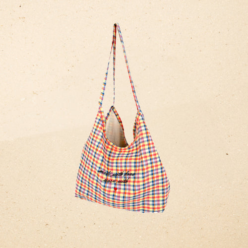 Sac Clemence Vichy Denim/Pop Corn