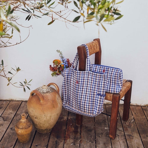 Sac Ishae Carreau Indigo