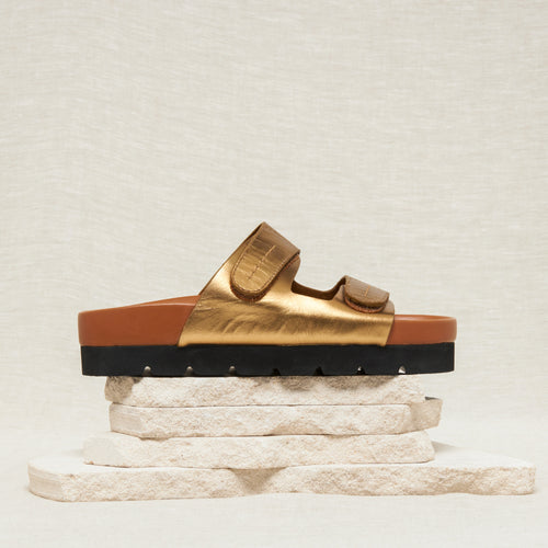 Sandales Elmas Bronze Metallise