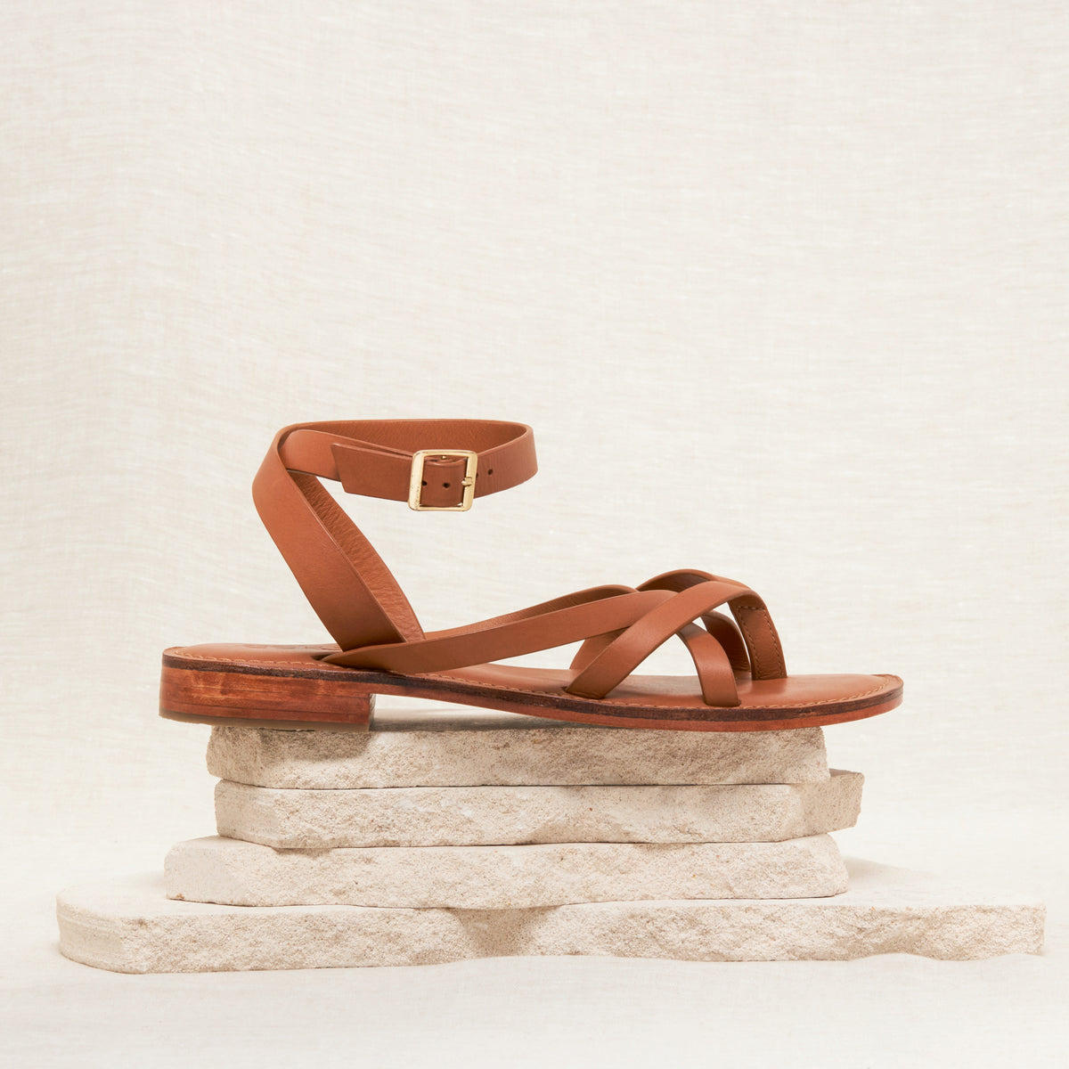 Sandales Tinnos Noisette