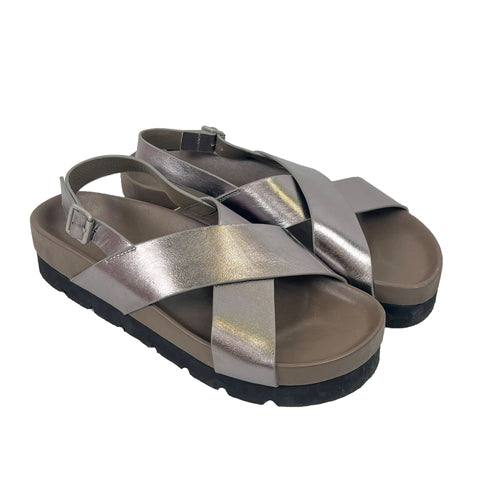 Sandales Patmos Gris Metallise