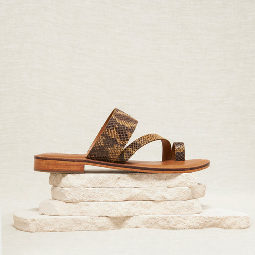 Sandales Agryia Serpent Bronze