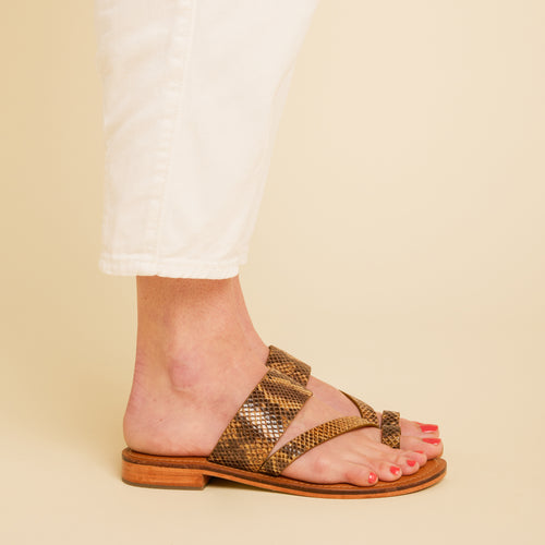 Sandales Agryia Serpent Bronze