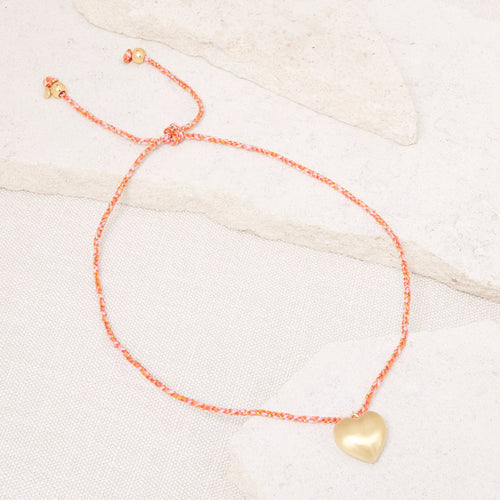 Sautoir Lockey Orange