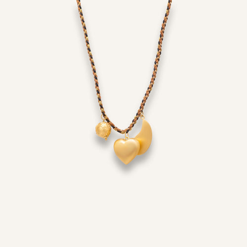 Collier Kassia Noir / Dore