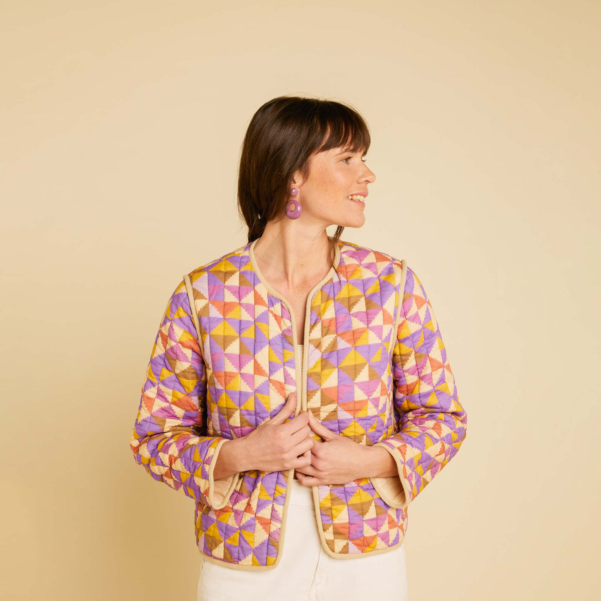 Veste Devi Patchwork Violine