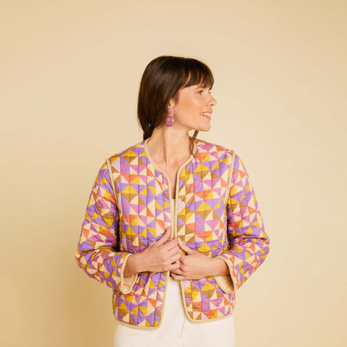 Veste Devi Patchwork Violine