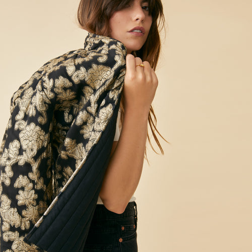 Veste Mirtha Noir/Dore